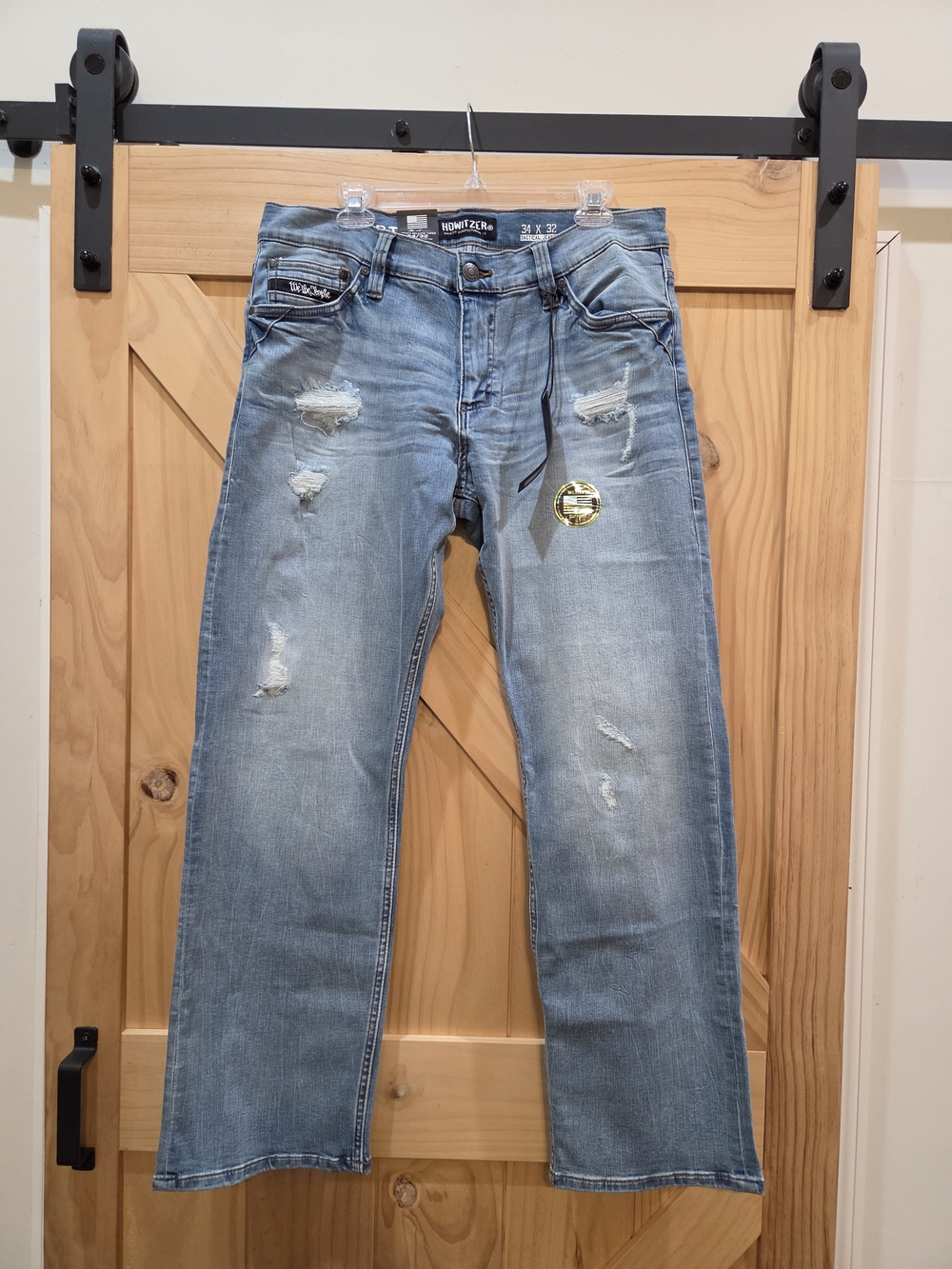 NWT | Howitzer Liberty Relaxed Taper Distressed Tactical Jeans | 34×32